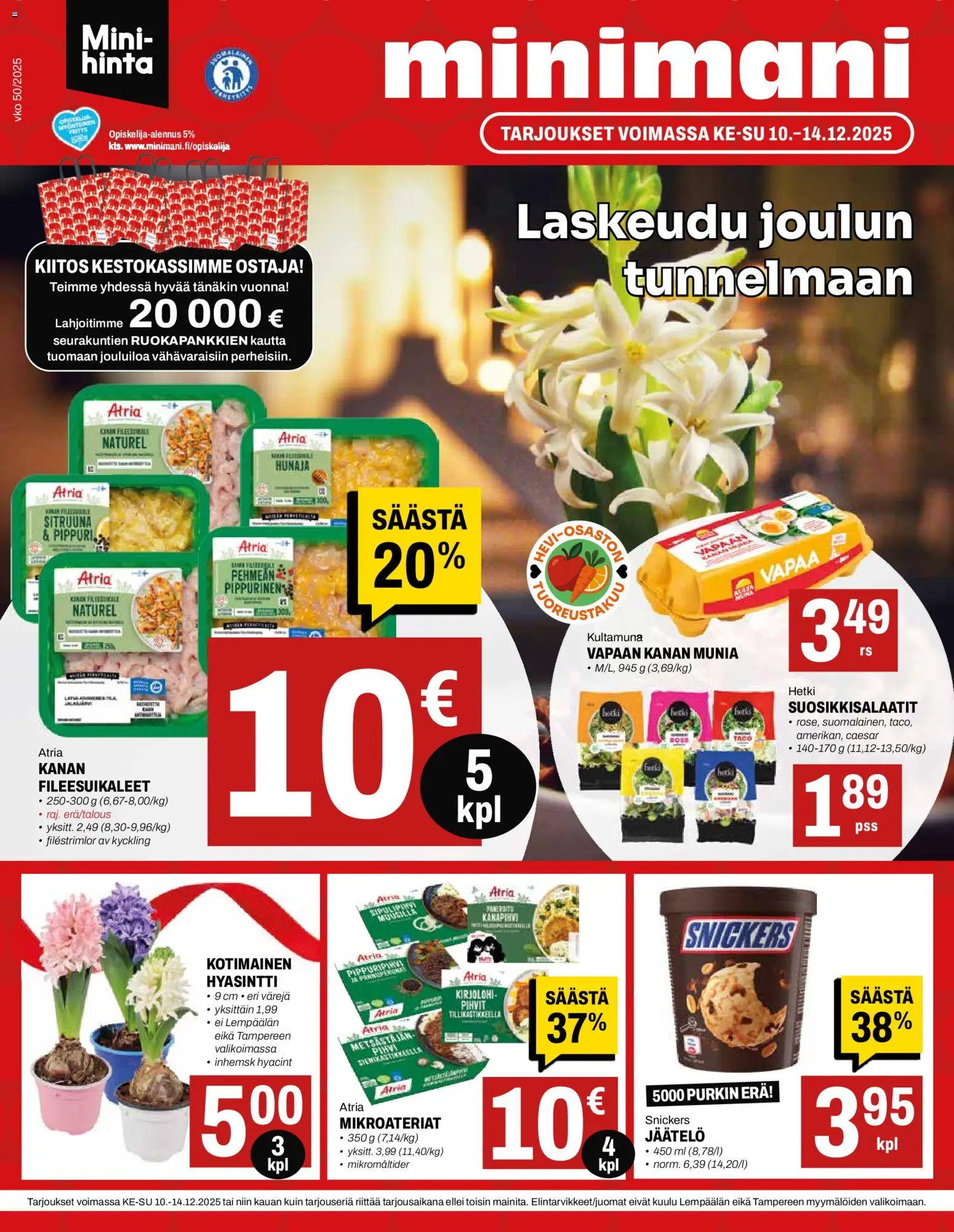 Minimani tarjoukset - sivu 1- voimassa alkaen 10/12/2025