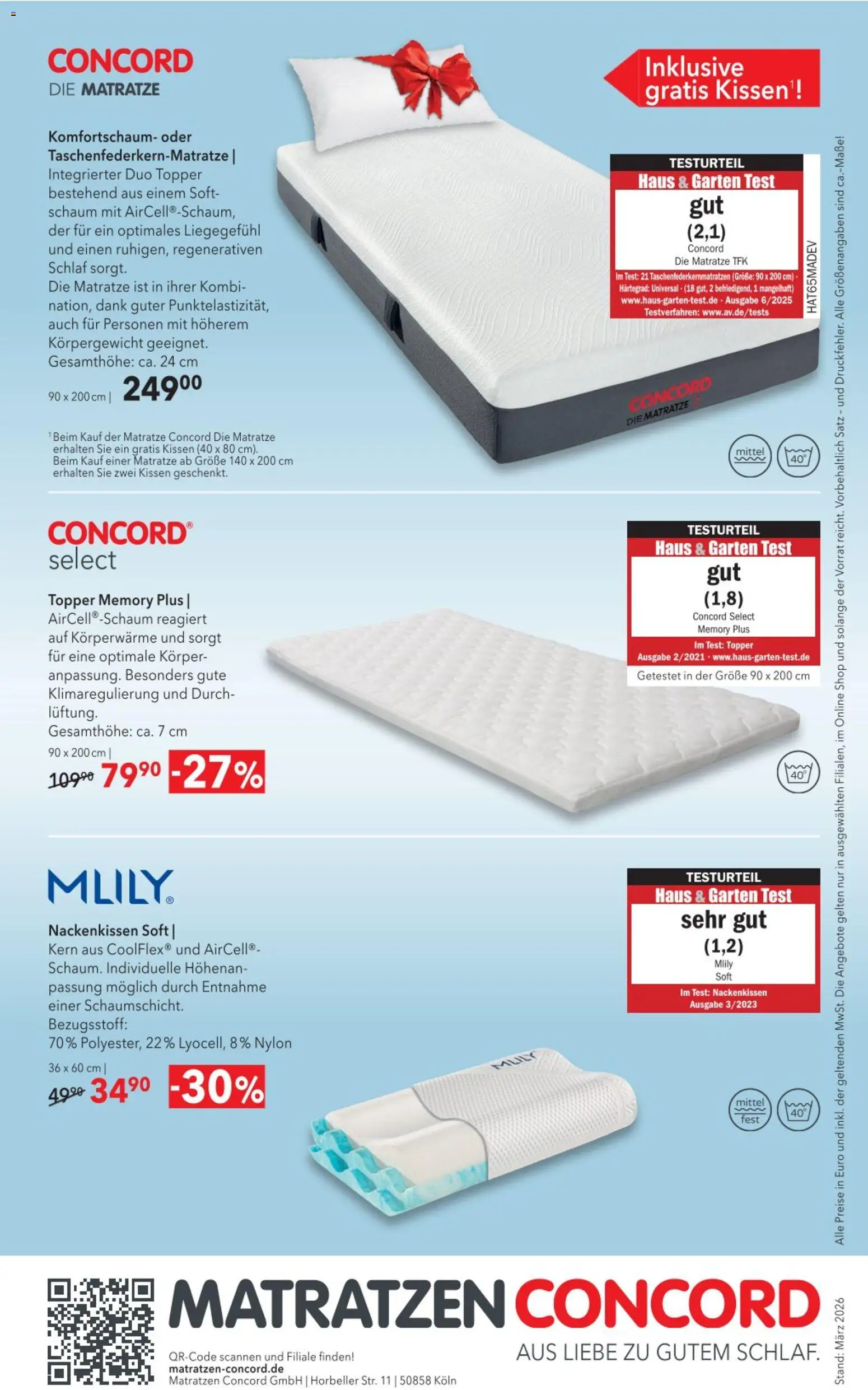 Matratzen Concord Prospekt 	 - Seite 8 - gültig ab 25.03.2026