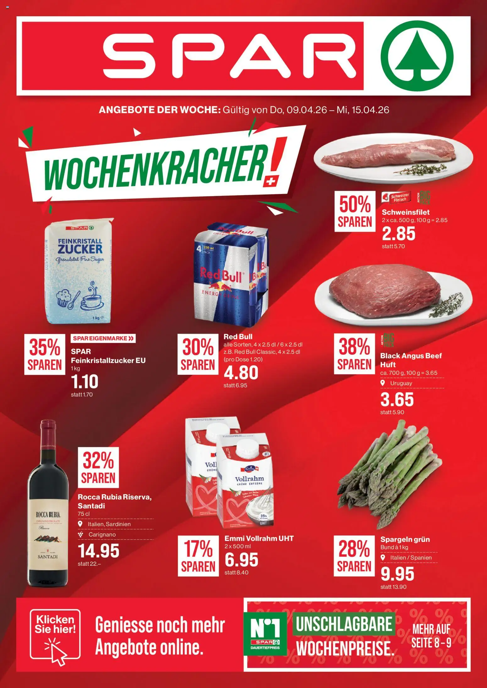 SPAR aktionen - Seite 1- gültig ab 09.04.2026
