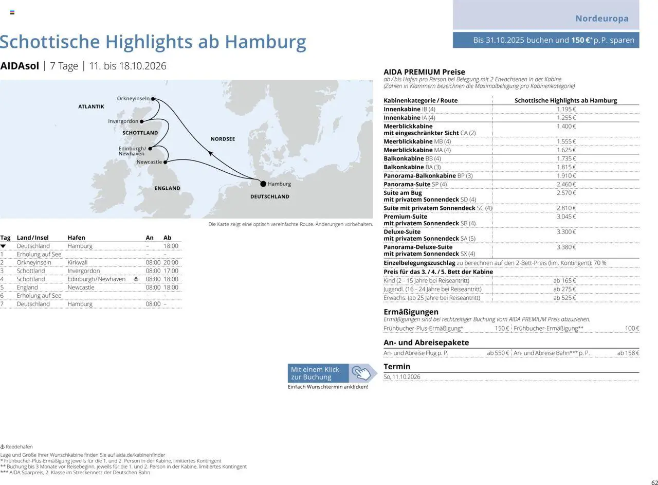 Aida Sommer 2026 - Seite 62 - gültig ab 01.03.2026
