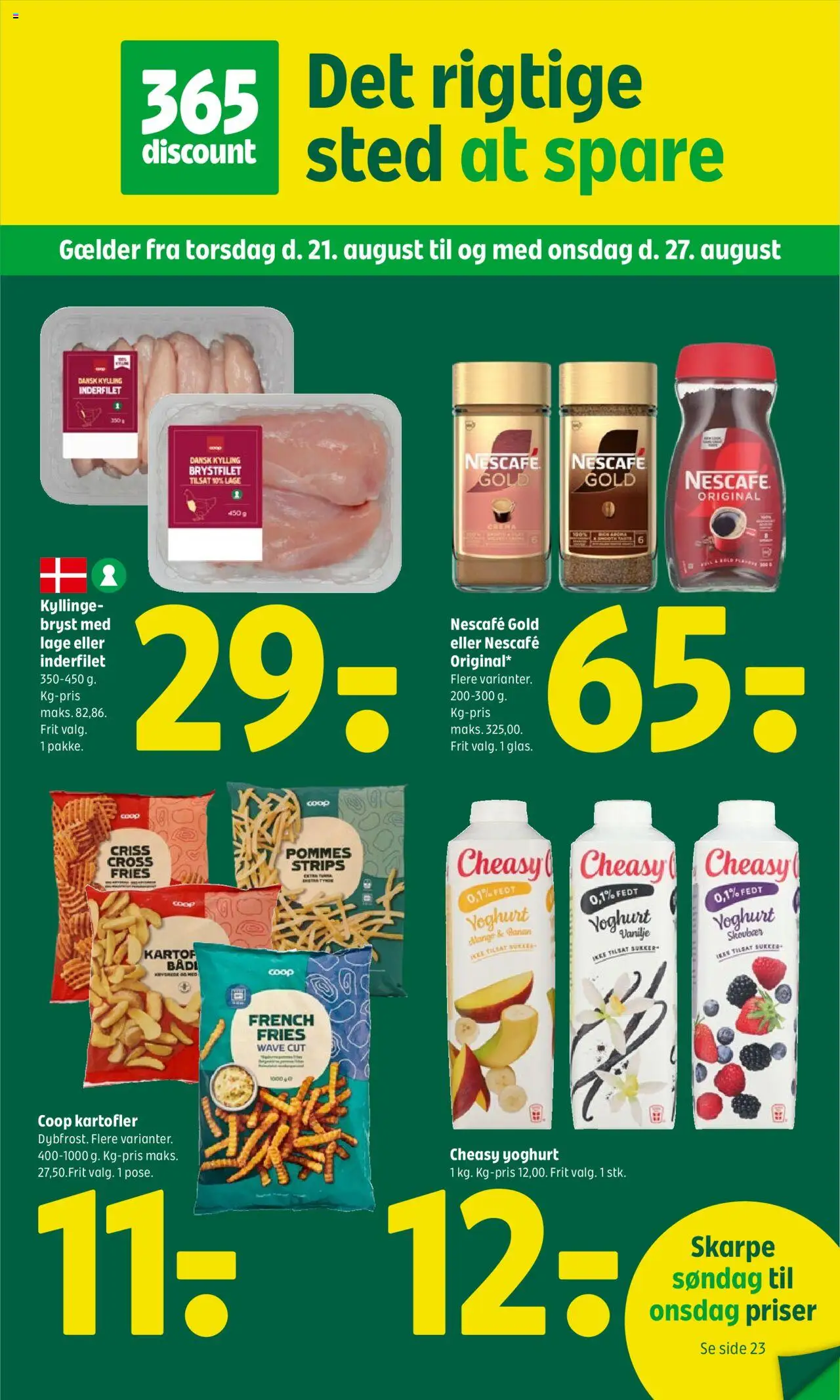 Coop 365 - Tilbudsavis - side 1- gyldig fra 21/08/2025