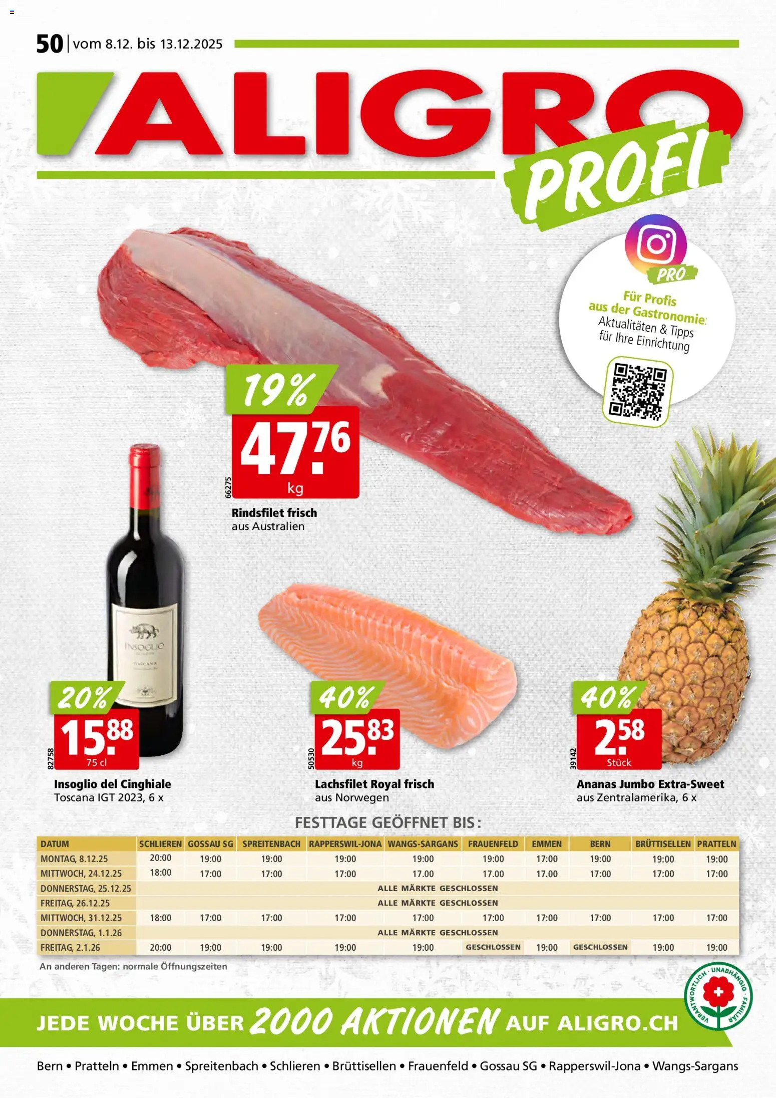 Aligro Aktionen - Seite 1- gültig ab 08.12.2025