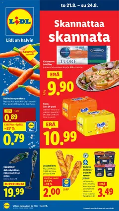 Esikatselu Lidl tarjoukset voimassa alkaen 21/08/2025