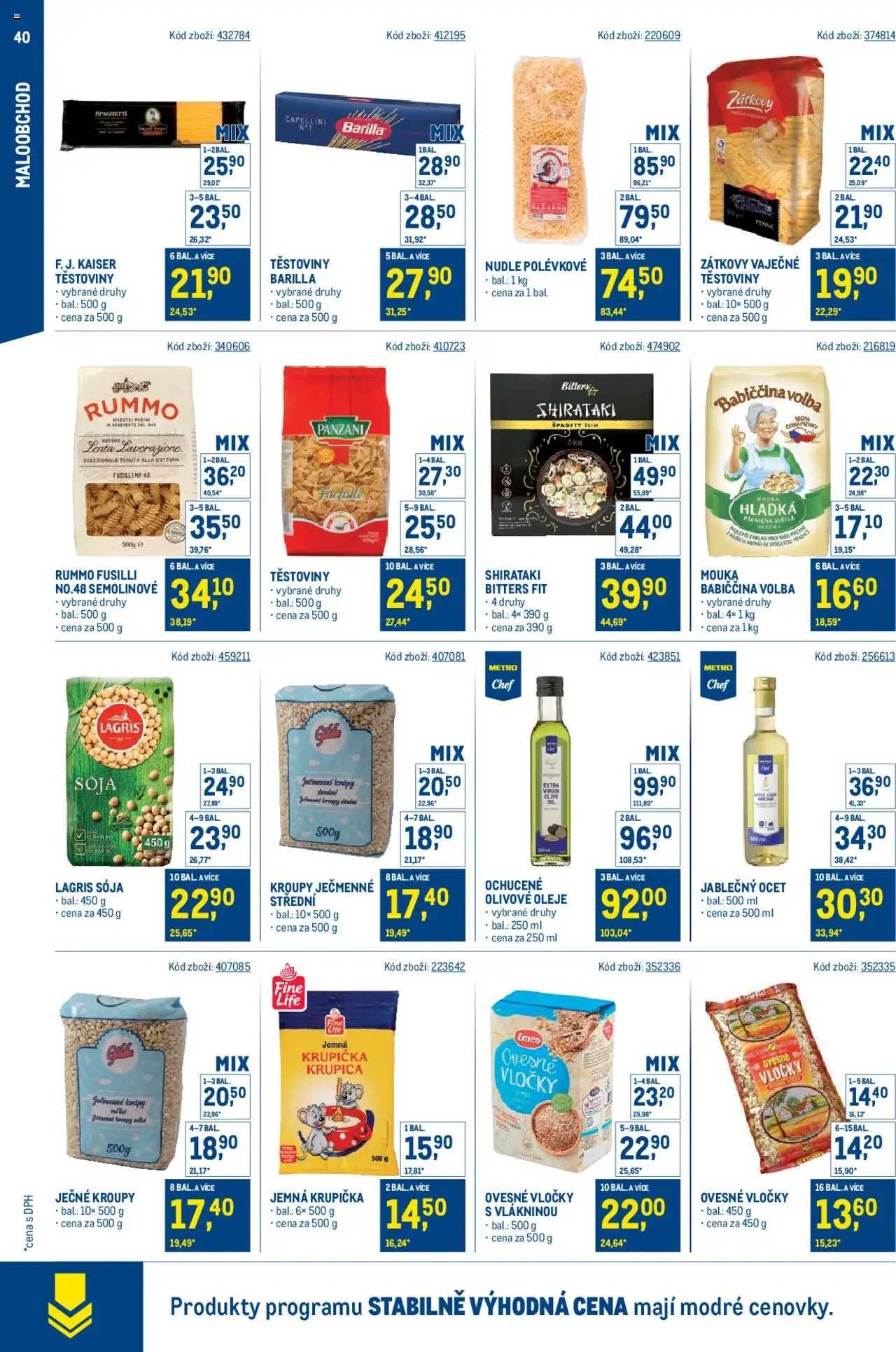 Makro leták - Stabilně výhodná cena - maloobchod - strana 40- platný od 21.05.2025
