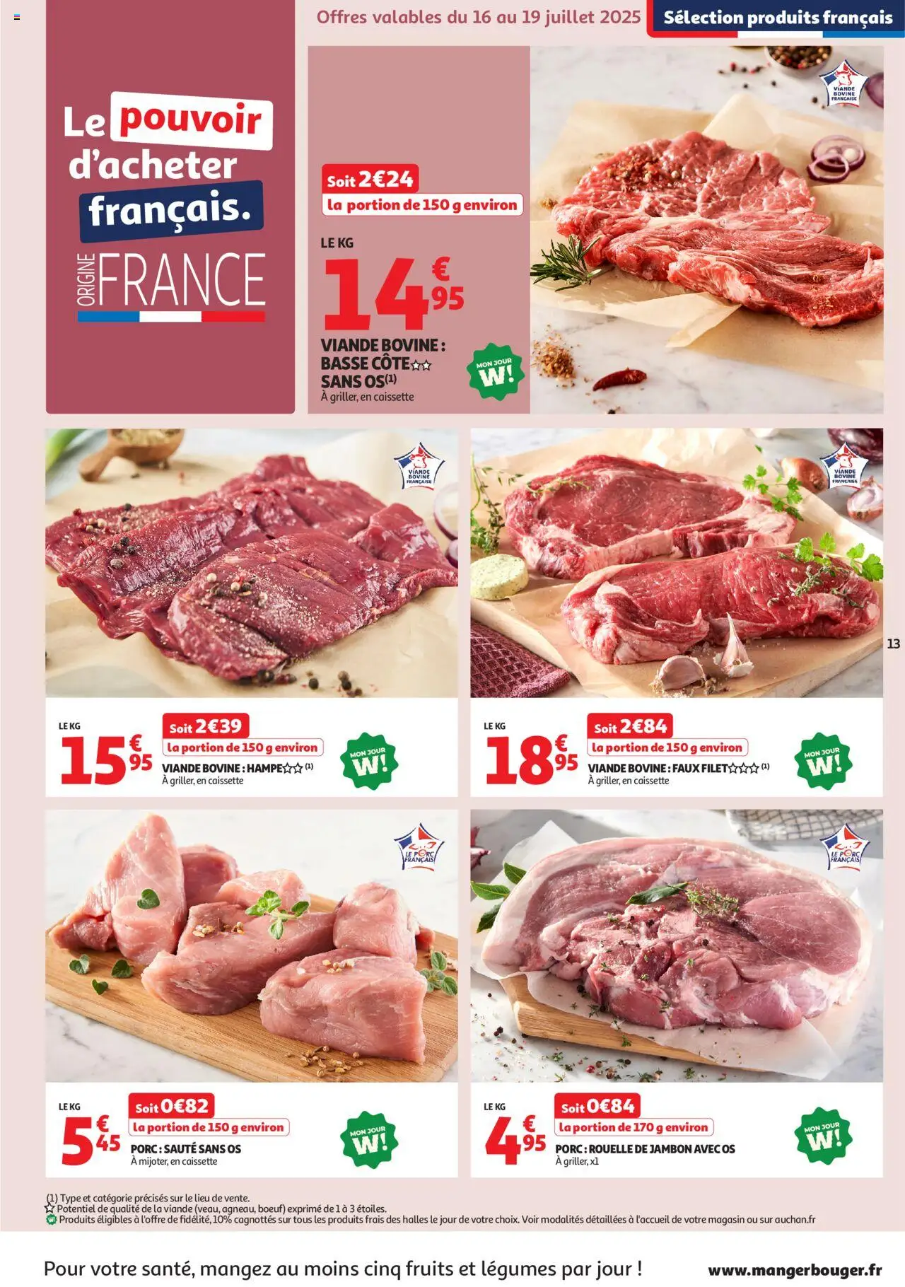 Auchan prospectus - page 13 - valable à partir du 16/07/2025