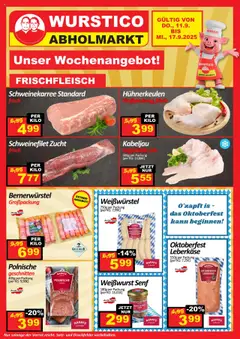 Vorschau Wurstico Abholmarkt Flugblatt gültig ab 11.09.2025