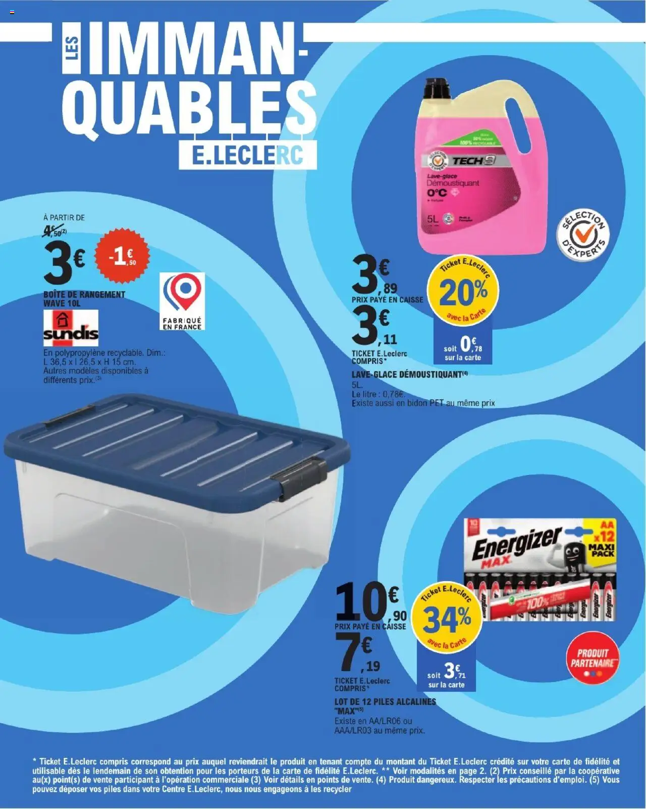 E.Leclerc catalogue semaine 29 - page 3 - valable à partir du 15/07/2025