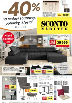 Náhled Sconto nábytek leták platný od 21.01.2026
