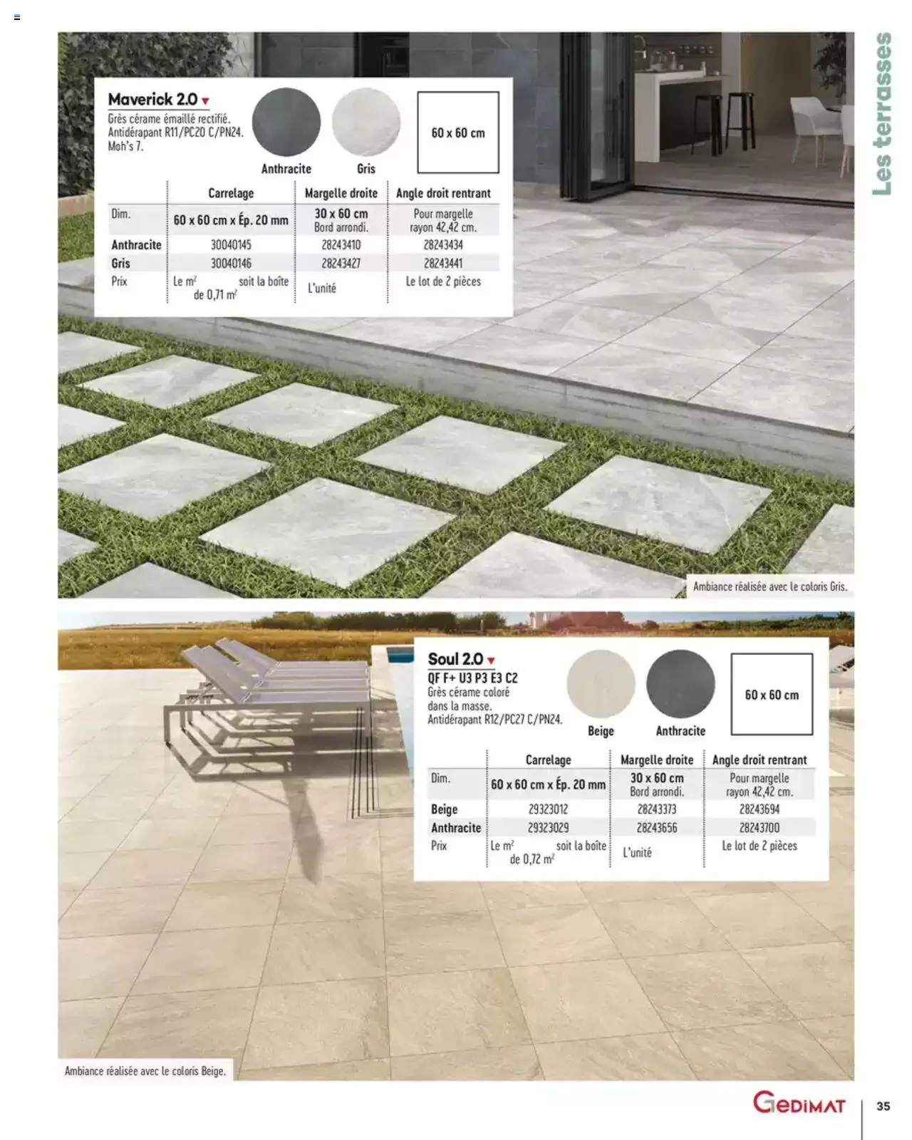 Gedimat Aménagements extérieurs - page 35 - valable à partir du 14/03/2025