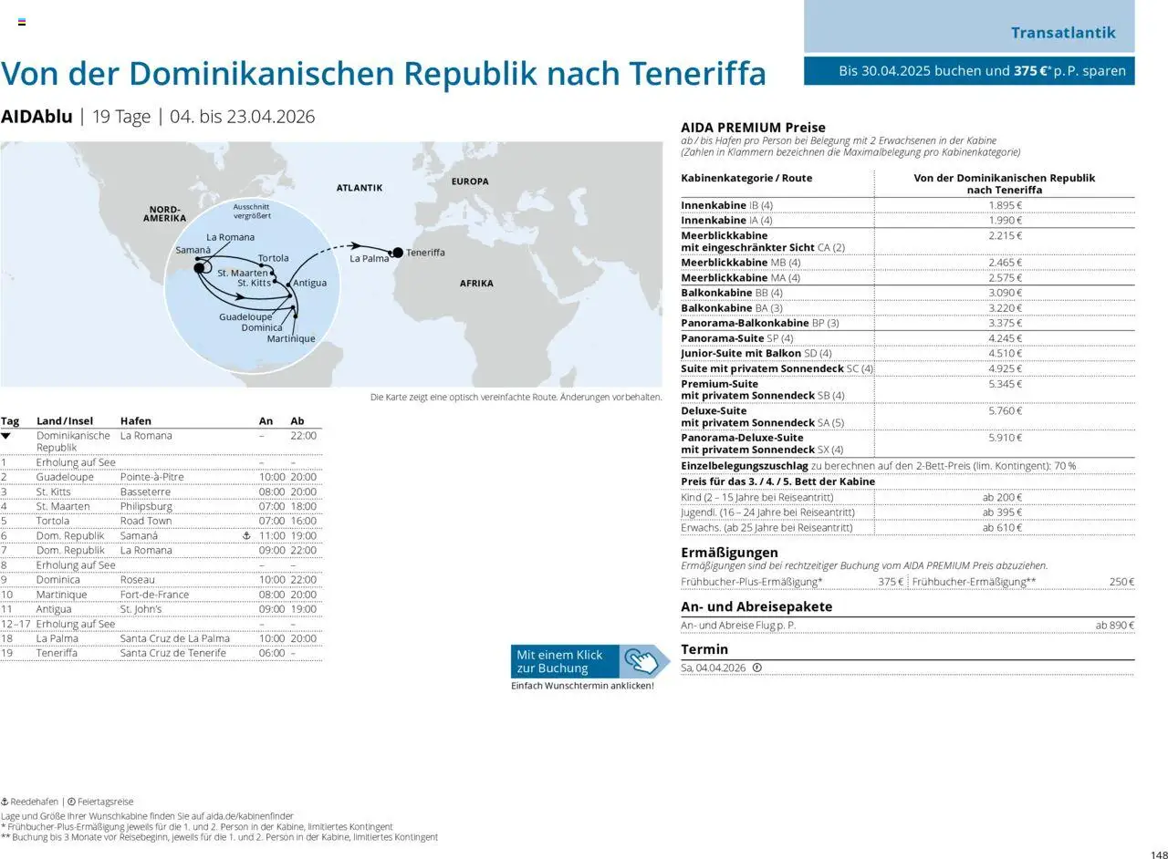 Aida Prospekt Winter 2025/26 - Seite 148 - gültig ab 01.10.2025