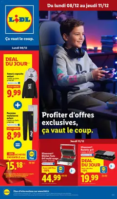 Aperçu LIDL catalogue les bonnes affaires de la semaine valable à partir du 08/12/2025