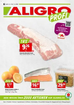 Vorschau Aligro Aktionen Schlieren, Gossau SG, Frauenfeld, Rapperswil-Jona, Sargans, Bern, Brüttisellen, Pratteln, Emmen, Spreitenbach gültig ab 02.02.2026