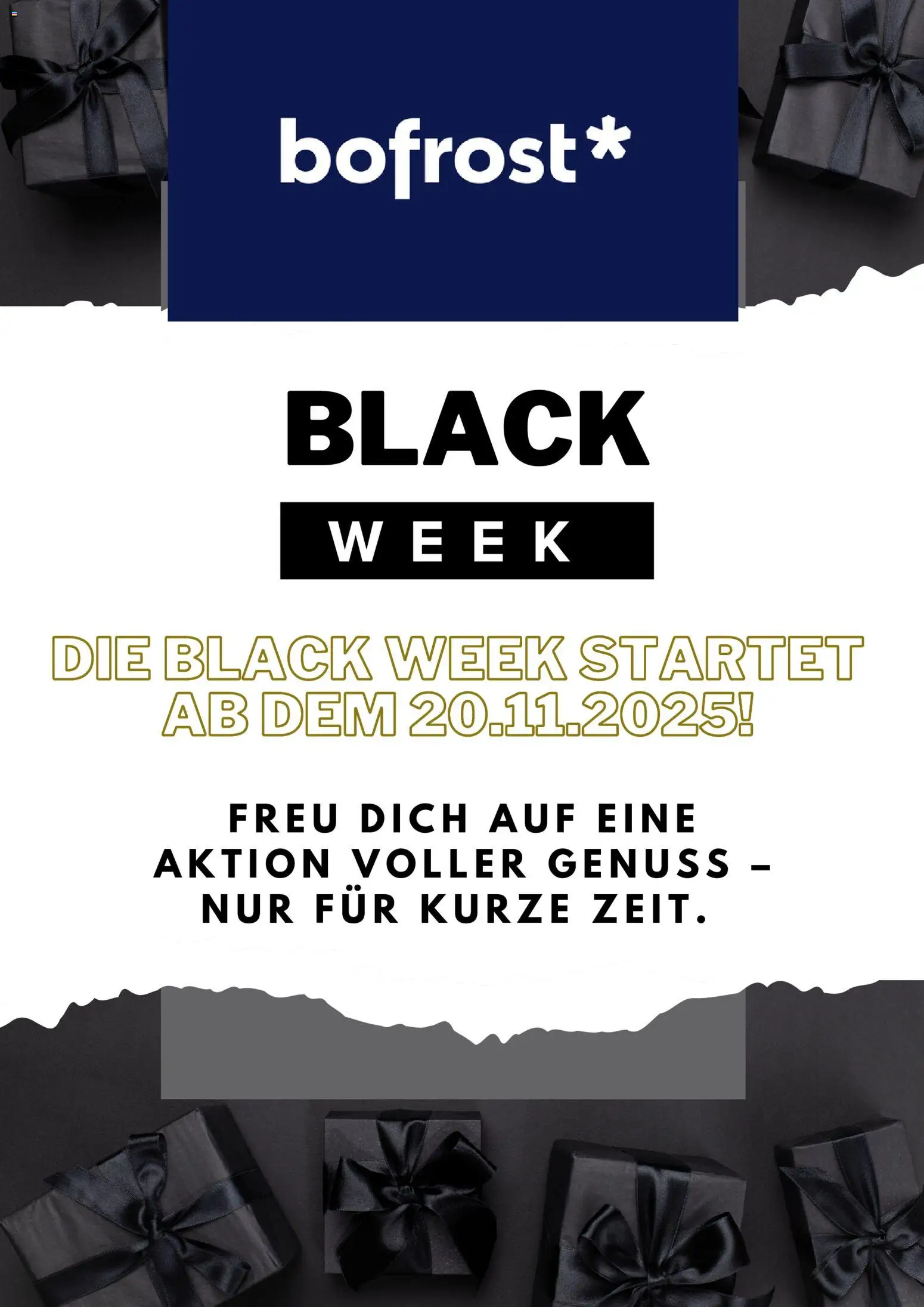 Bofrost - Black Friday - Ankündigung - Seite 1 - gültig ab 31.10.2025