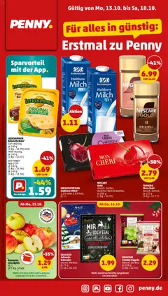Vorschau Penny Prospekt 	 gültig ab 13.10.2025