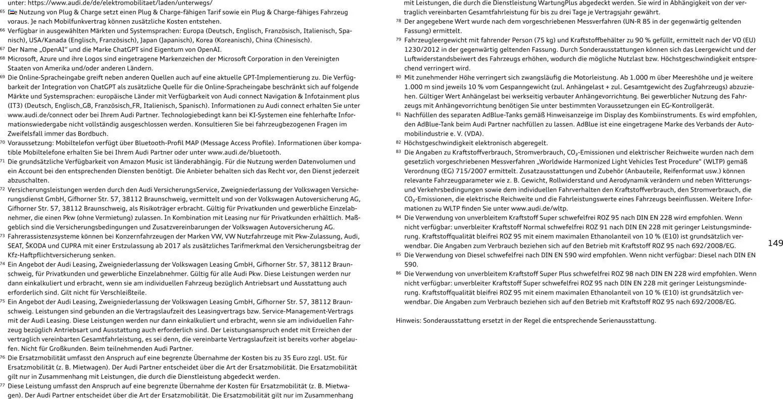 Audi Q8 - Seite 149 - gültig ab 06.11.2025
