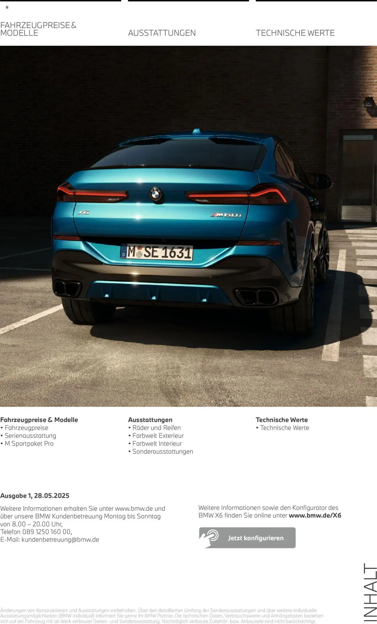 BMW X6 - Seite 2 - gültig ab 01.08.2025