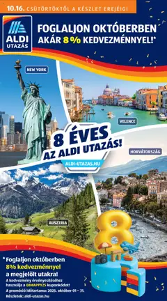 Előnézet Aldi - Utazás katalógus érvényes 2025.10.16.-tól