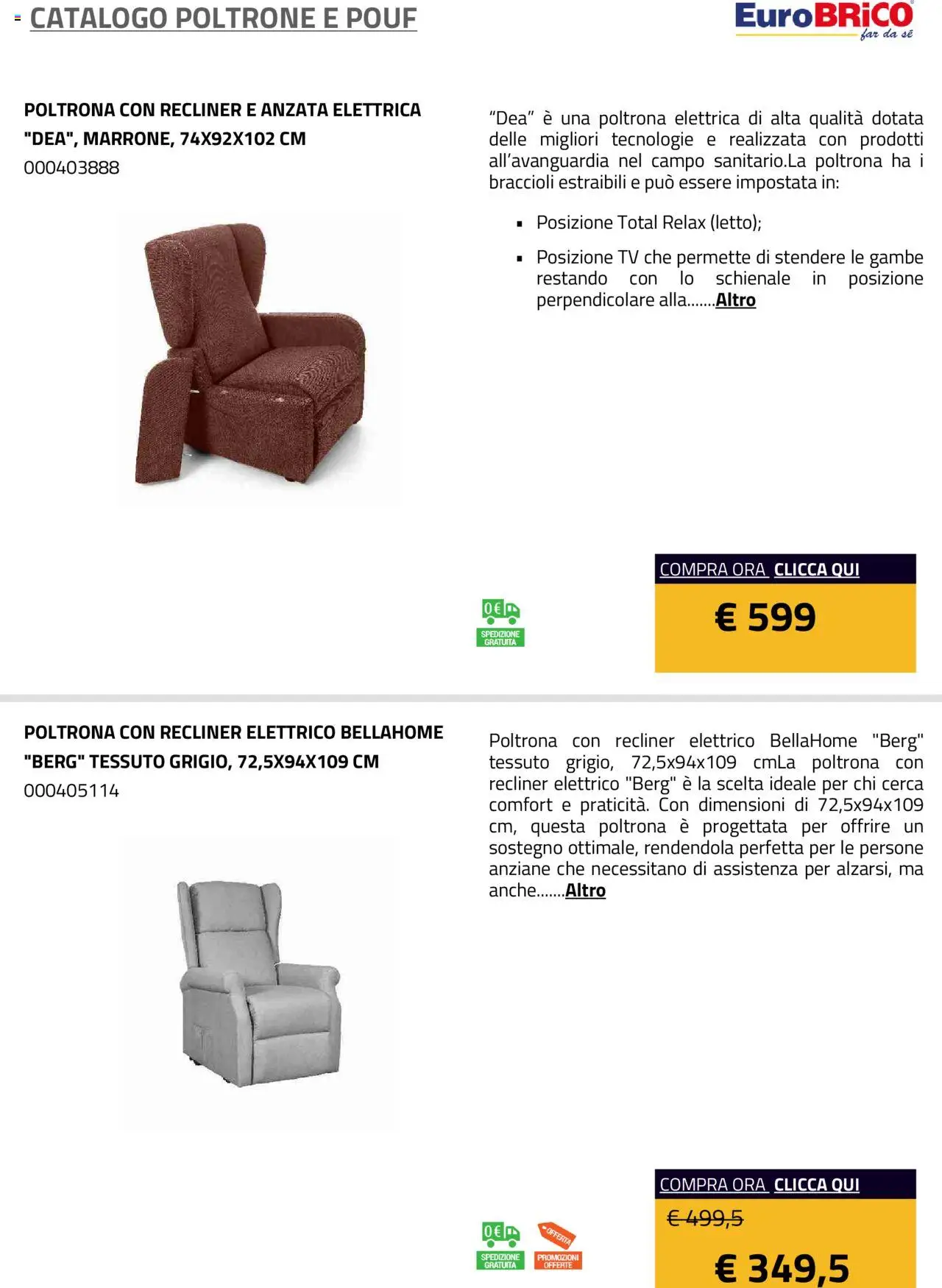 Eurobrico Poltrone e Pouf catalogo - pagina 20 - valido dal 23/07/2025
