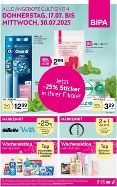 Vorschau Bipa Flugblatt gültig ab 17.07.2025