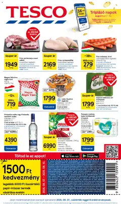 Előnézet Tesco Hipermarket - Akciós újság  érvényes 2025.08.07.-tól