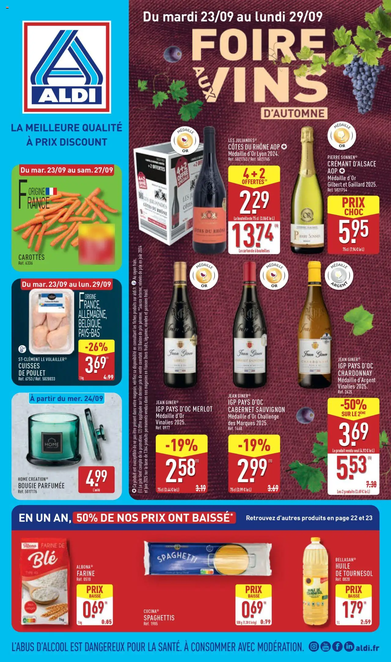 Aldi catalogue semaine 39 - page 1 - valable à partir du 23/09/2025