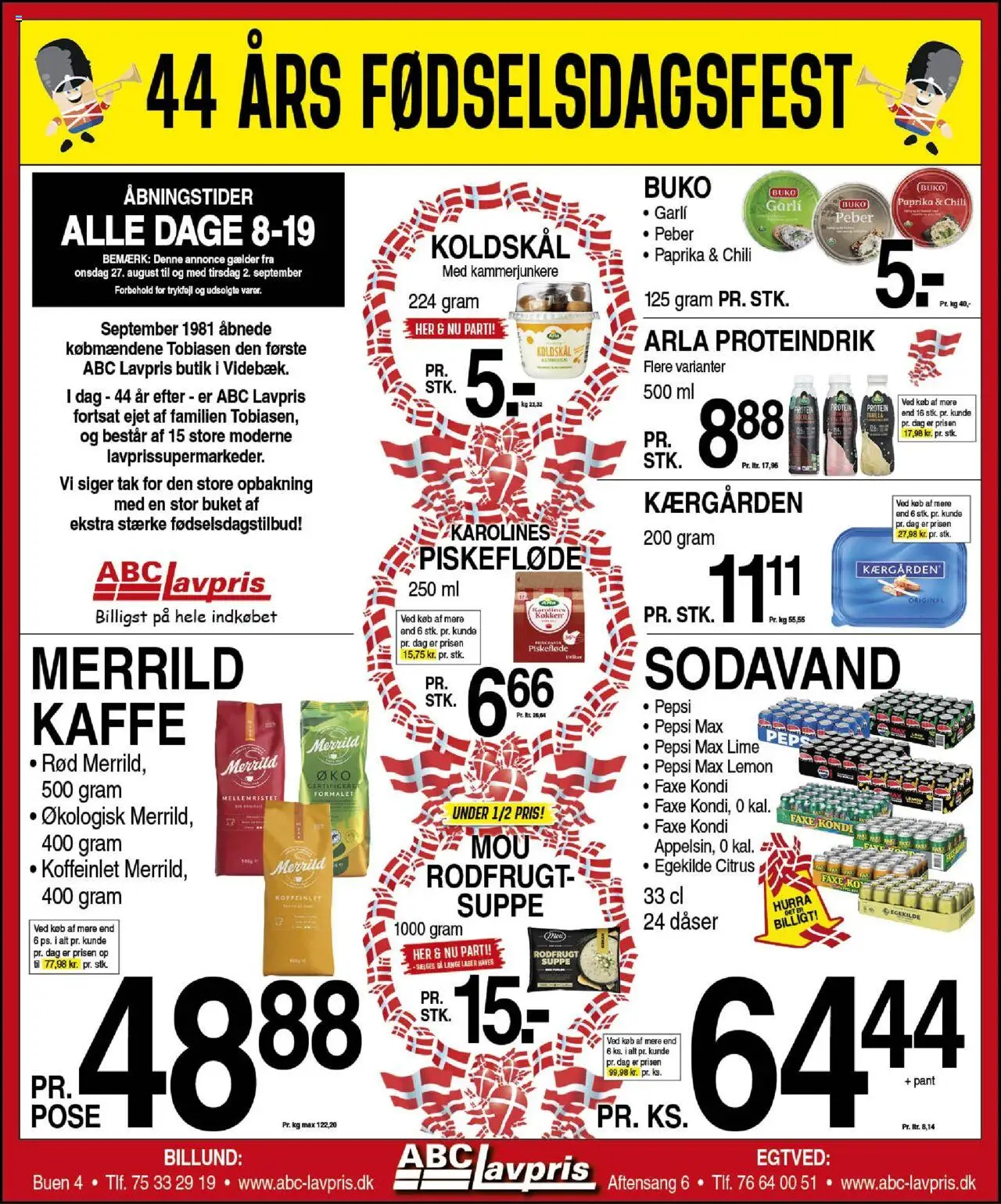 Abc Lavpris - Tilbudsavis - side 1- gyldig fra 27/08/2025