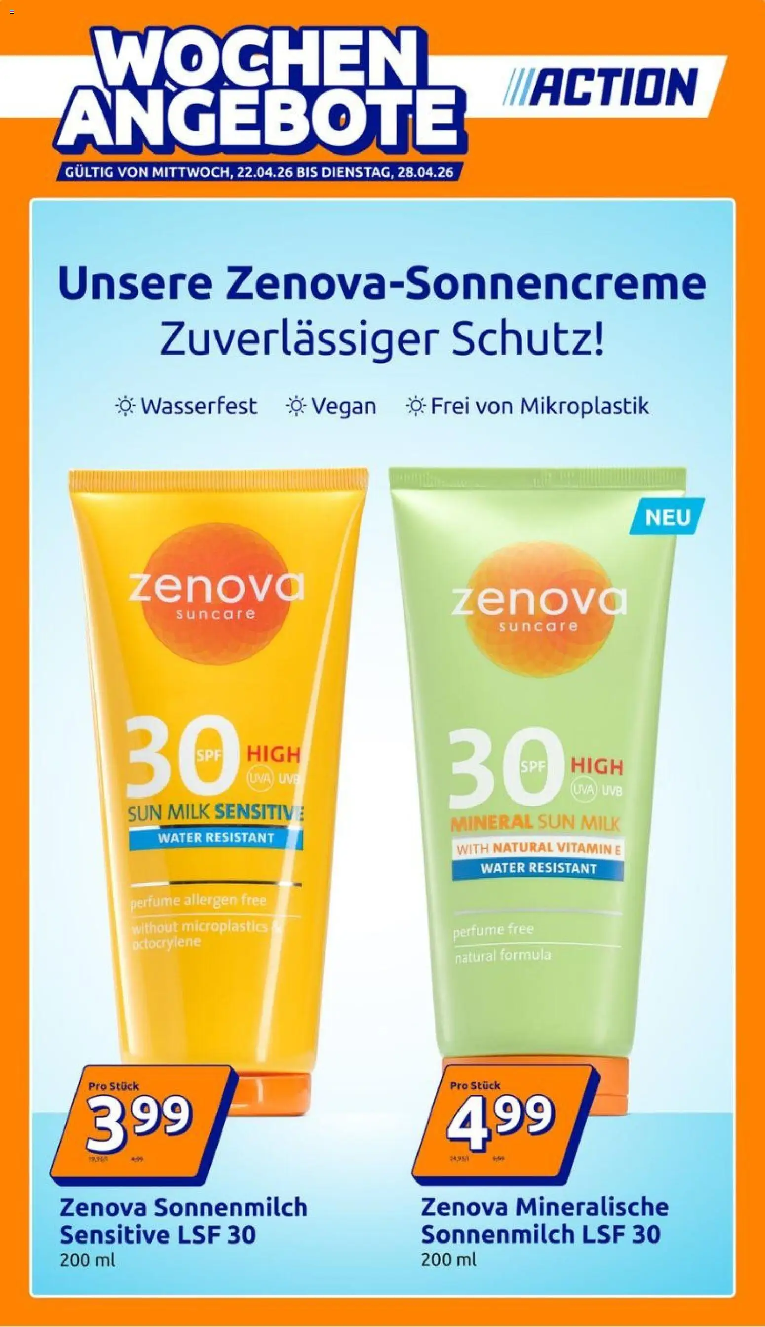 Action Flugblatt - Seite 1- gültig ab 22.04.2026