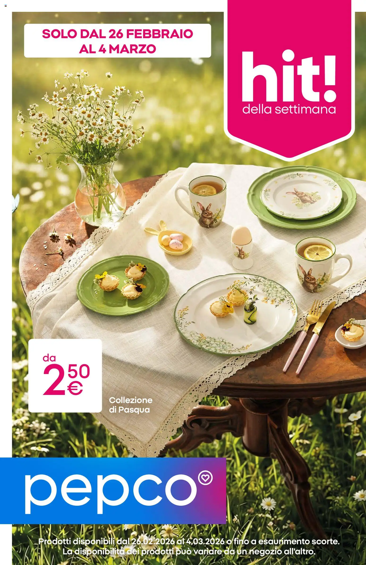Volantino Pepco	 - pagina 1 - valido dal 26/02/2026