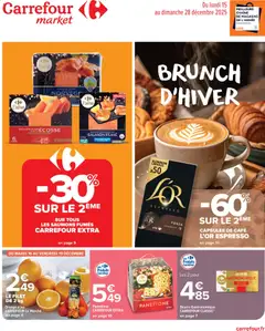 Aperçu Carrefour Market Brunch d'hiver valable à partir du 15/12/2025