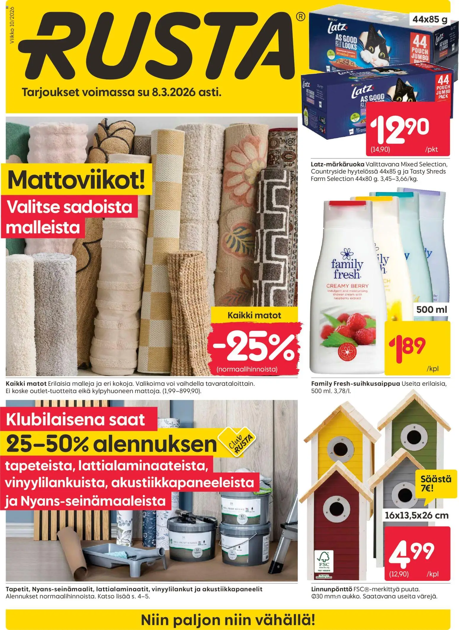 Rusta tarjoukset - sivu 1- voimassa alkaen 02/03/2026