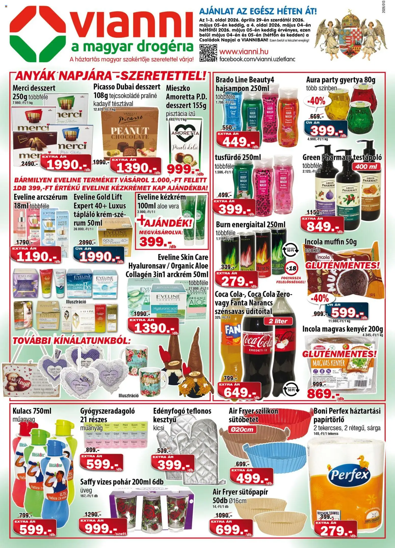 Vianni akciós újság - 1oldal - érvényes 2026.04.29.-tól