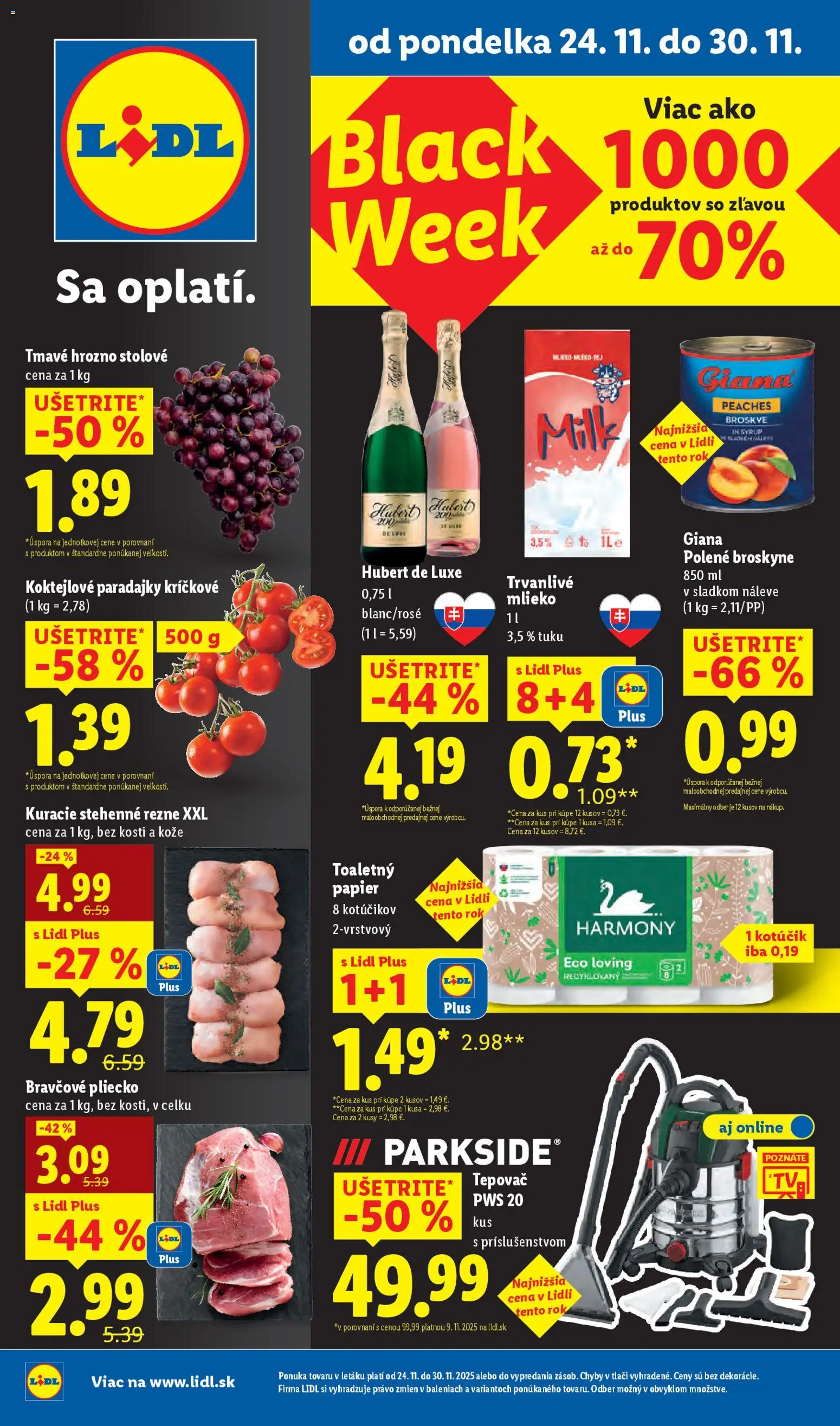 Lidl Black Friday - strana 1- platný od 24.11.2025