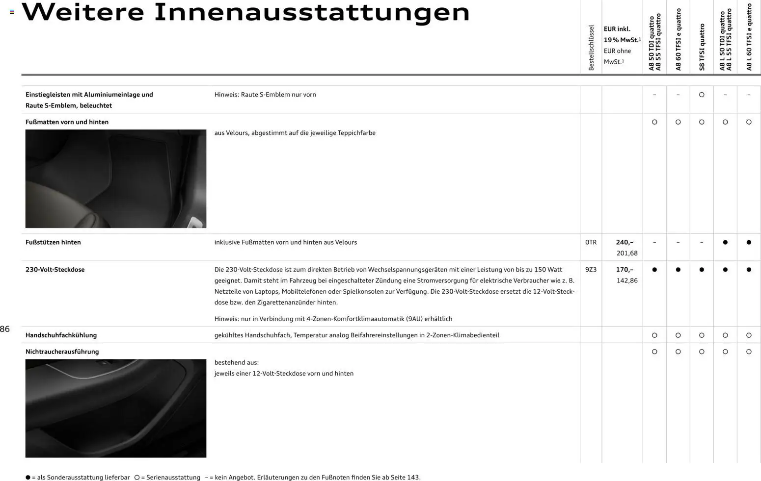 Audi A8 - Seite 86 - gültig ab 28.10.2025