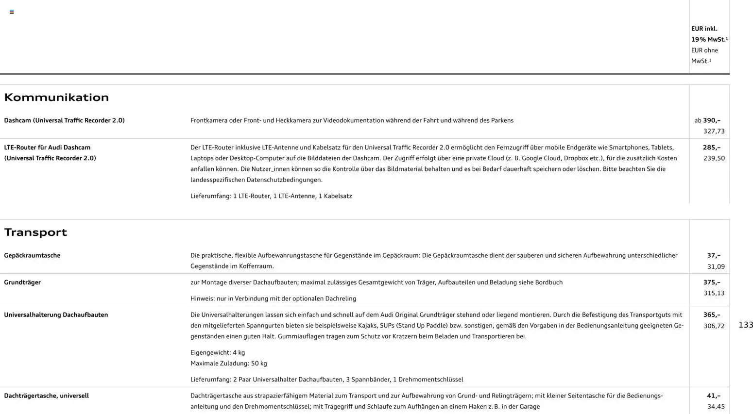 Audi Q8 - Seite 133 - gültig ab 06.11.2025