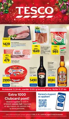 Előnézet Tesco Hipermarket - Akciós újság  érvényes 2025.12.18.-tól