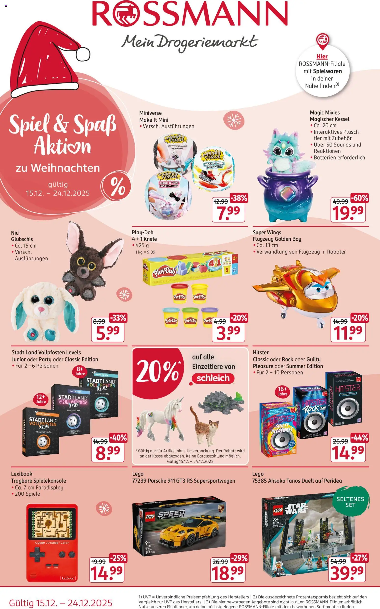 Rossmann Spiel & Spaß Aktion zu Weihnachten - Seite 1 - gültig ab 15.12.2025