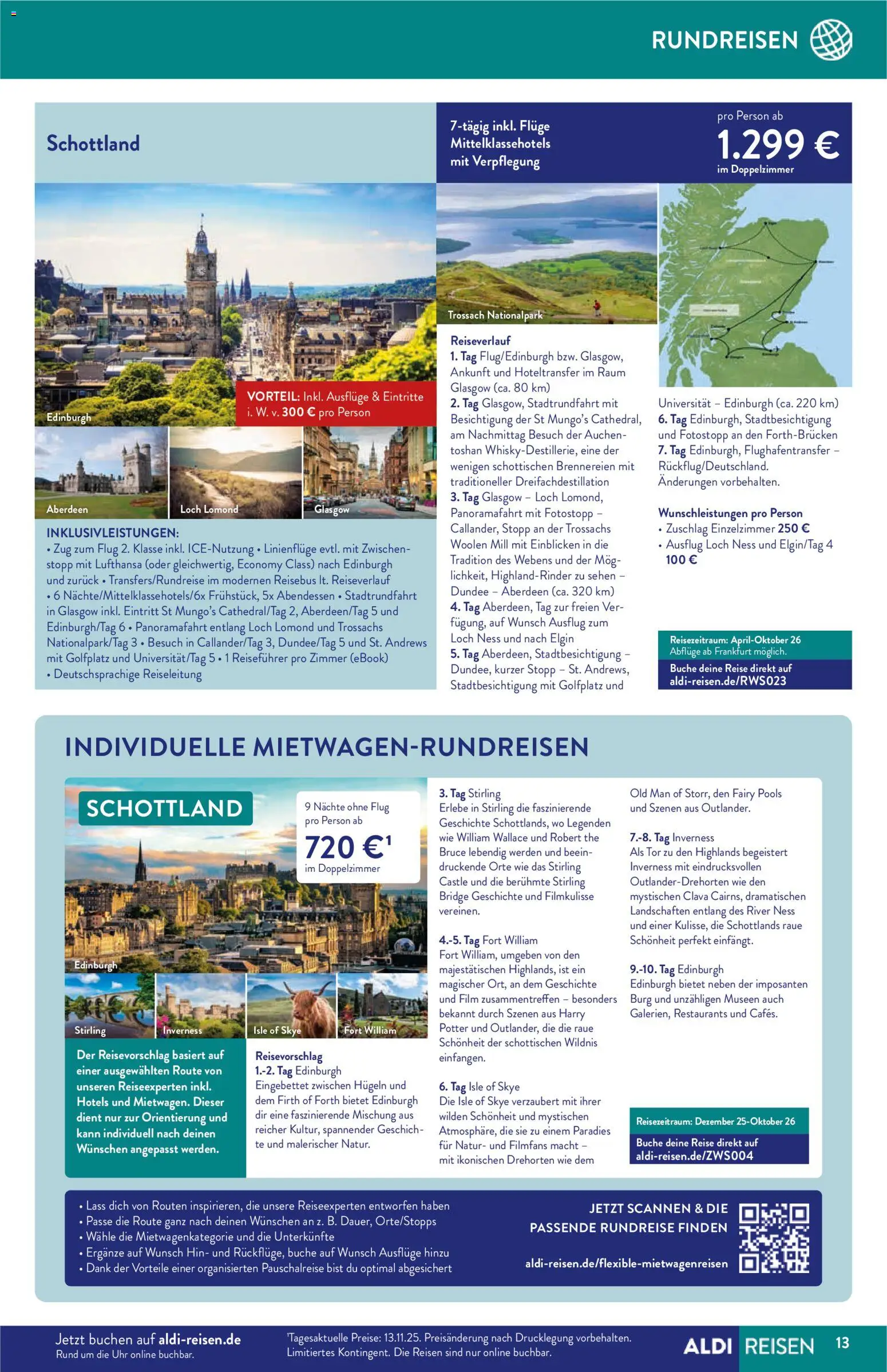 Aldi Reisen Prospekt 	 - Seite 13 - gültig ab 01.12.2025