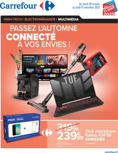 Aperçu Carrefour catalogue Passez l'automne connecté à vos envies ! valable à partir du 28/10/2025