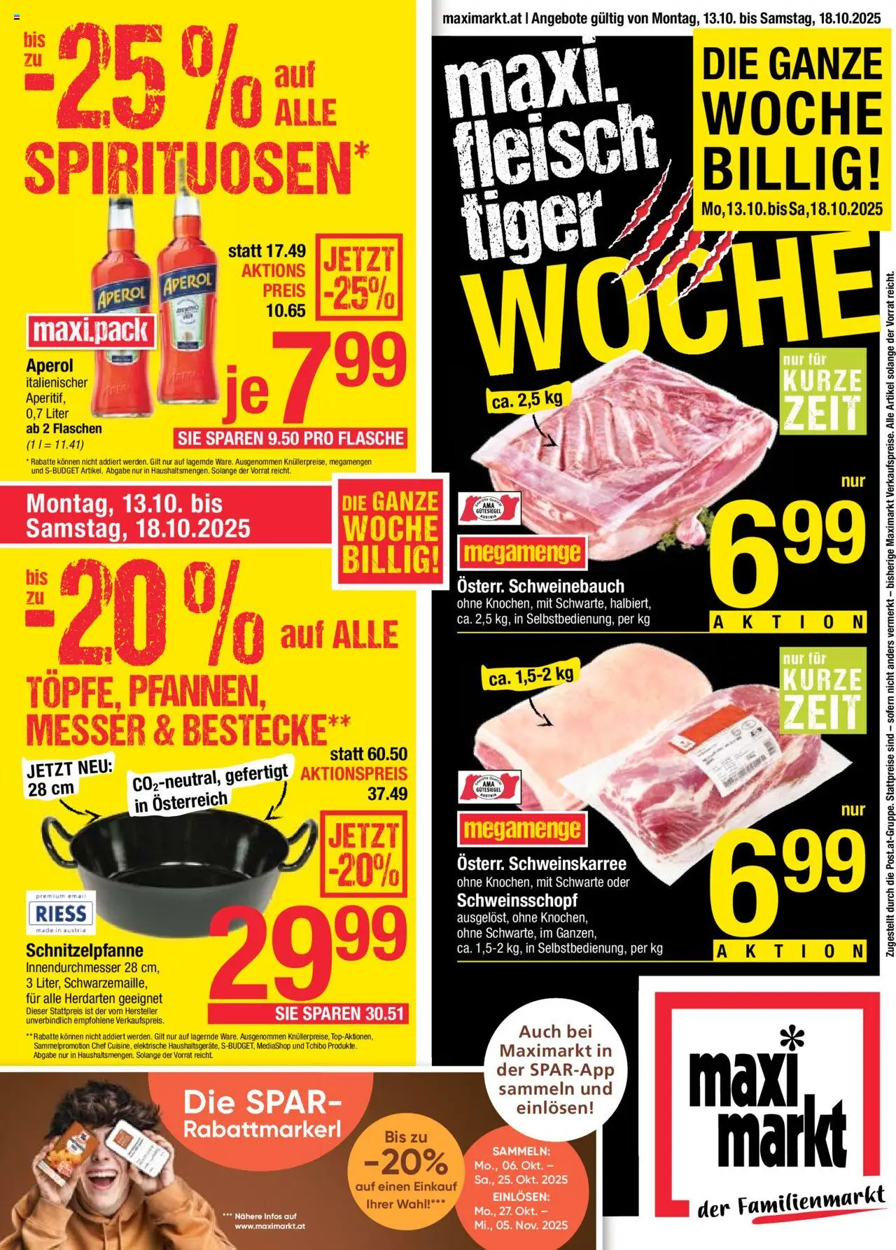 Maximarkt Flugblatt - Seite 1- gültig ab 13.10.2025