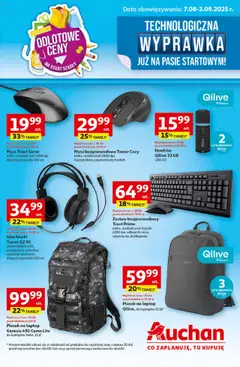 Podgląd Auchan Gazetka - Technologiczna Wyprawka Szkolna Hipermarket ważny od 07.08.2025