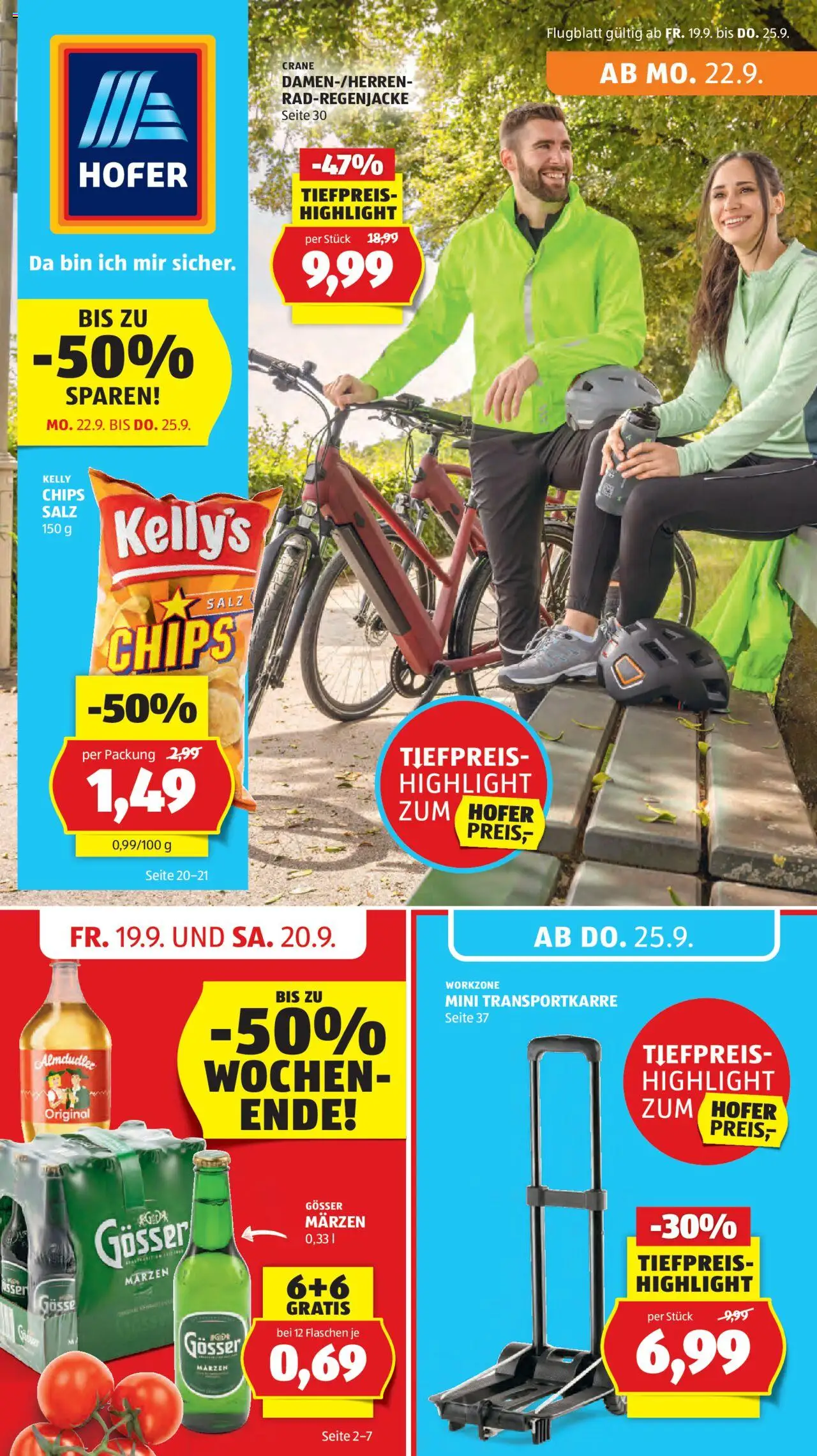 Hofer Flugblatt - Seite 1- gültig ab 19.09.2025