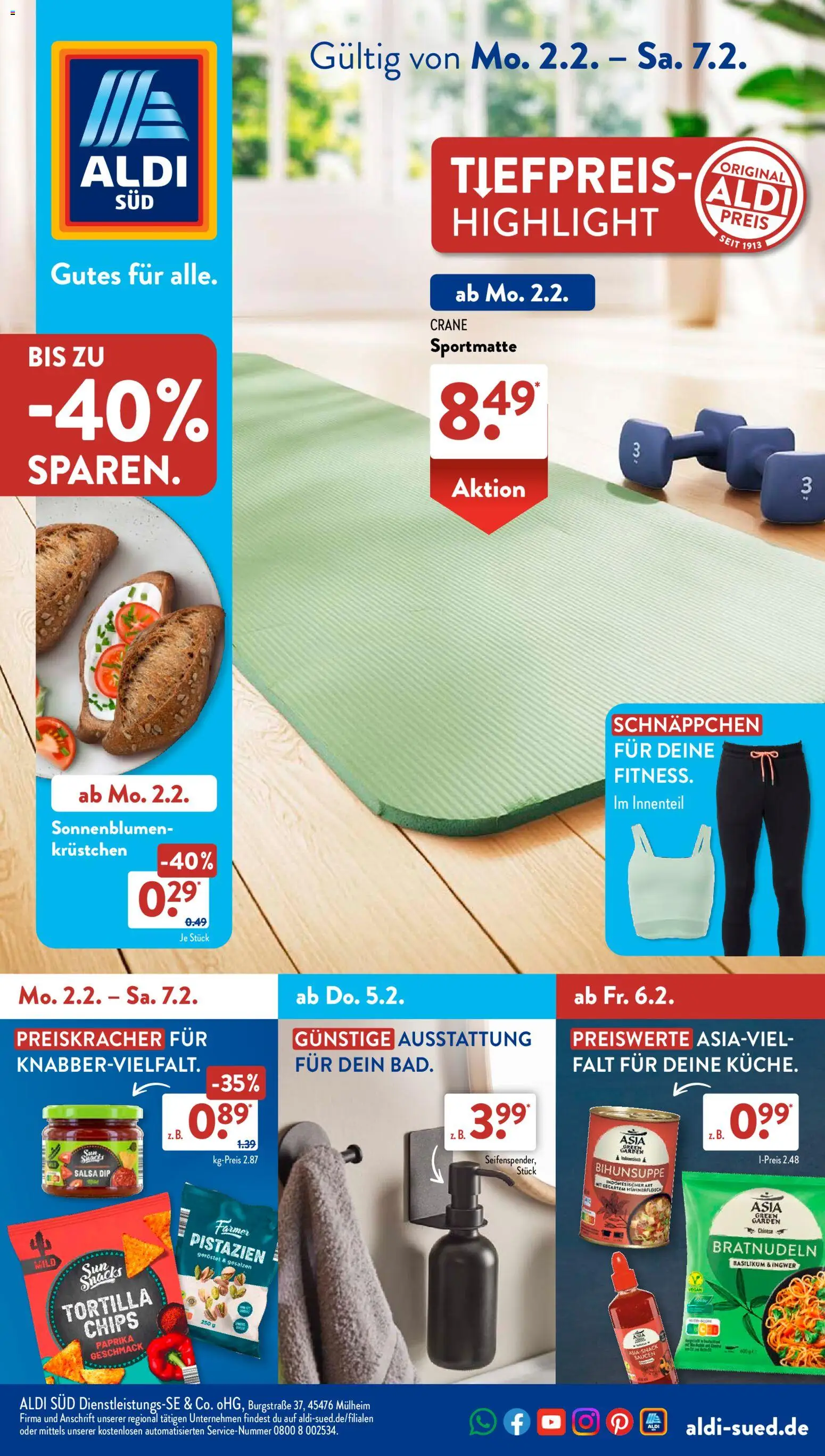 Aldi Süd Prospekt 	 - Seite 1 - gültig ab 02.02.2026