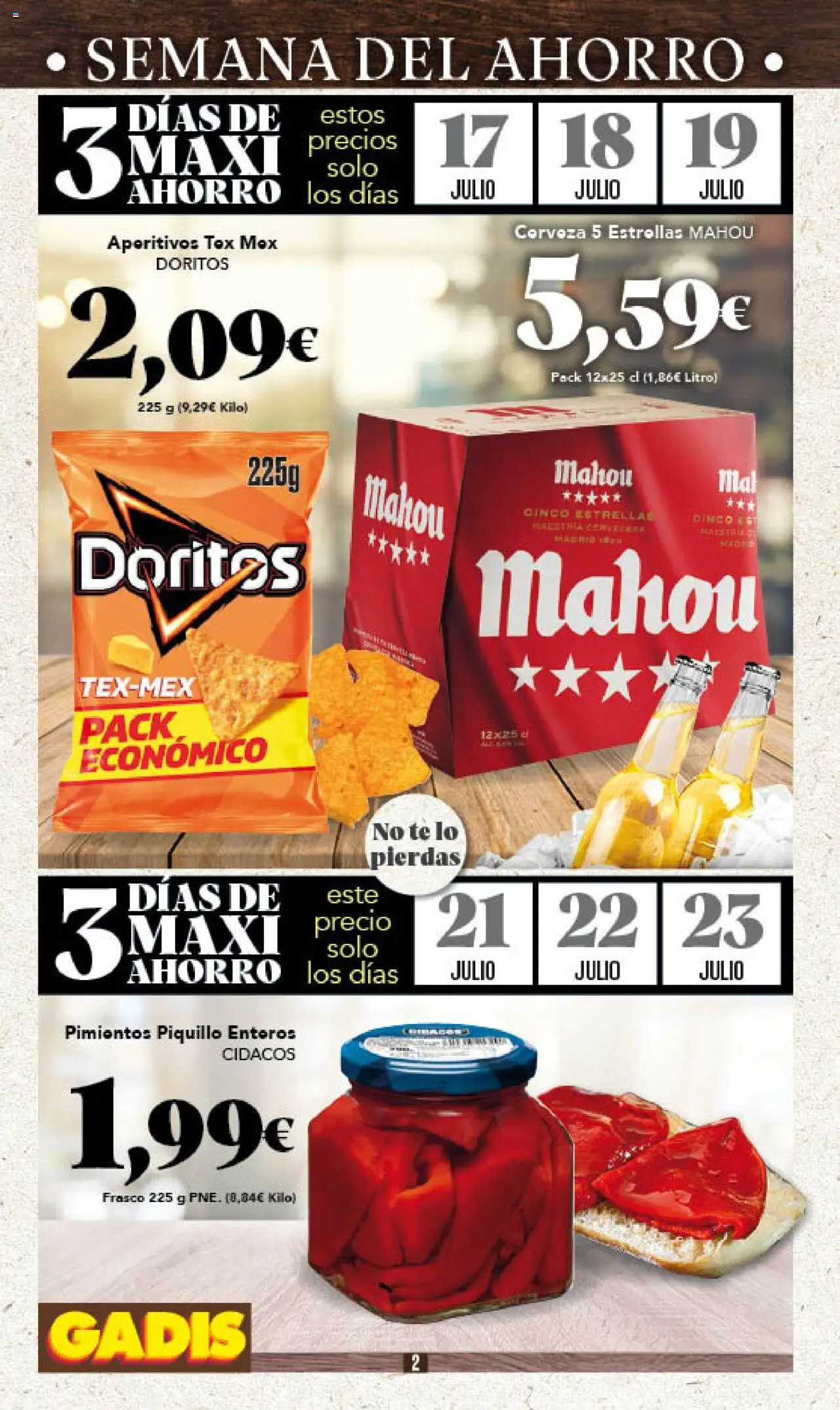 Gadis folleto - Página de 2 - Válido desde 17/07/2025