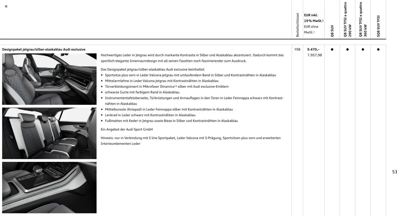 Audi Q8 - Seite 53 - gültig ab 06.11.2025