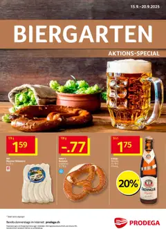 Vorschau Prodega Aktionen Biergarten gültig ab 15.09.2025