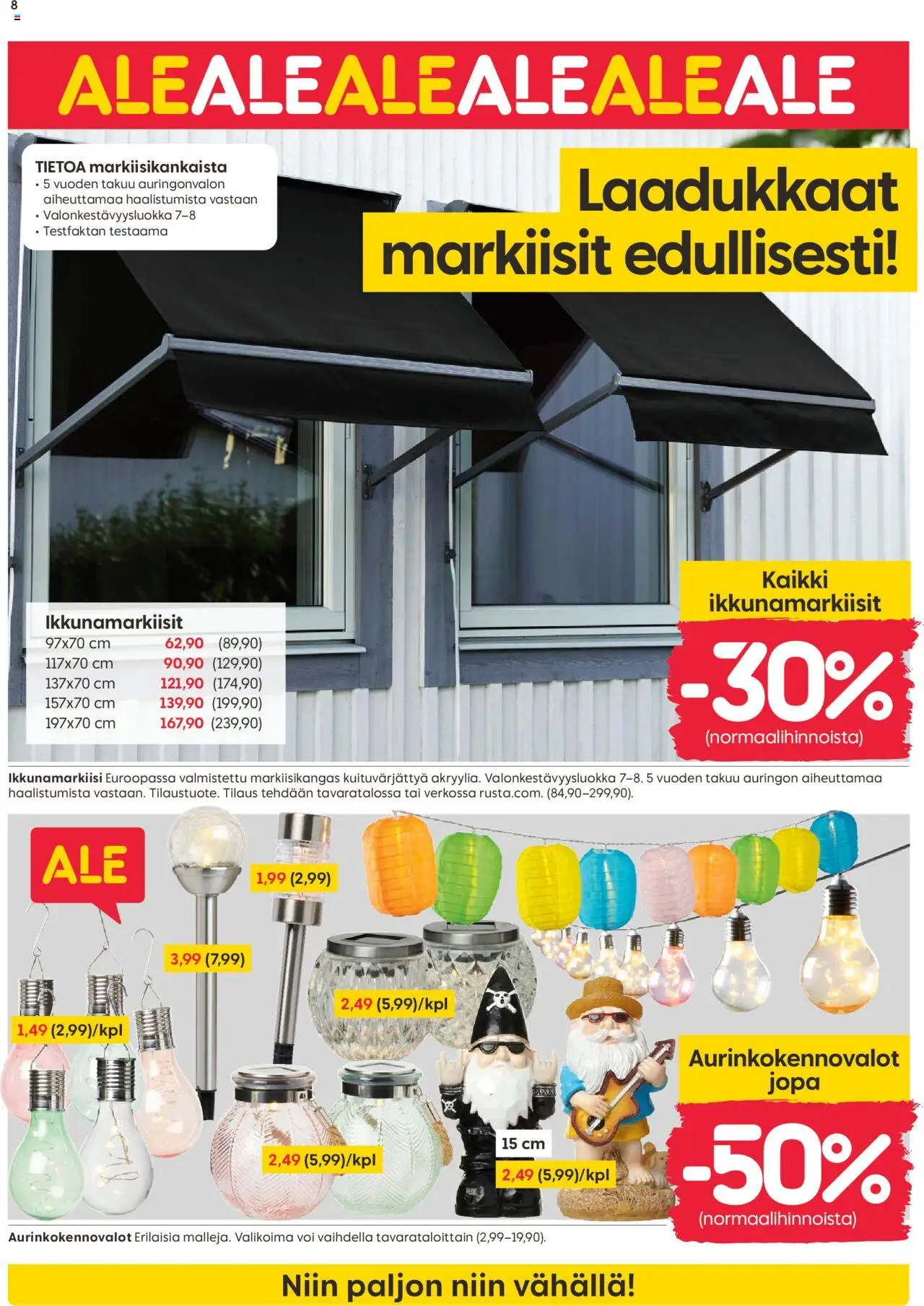 Rusta tarjoukset - sivu 8- voimassa alkaen 14/07/2025