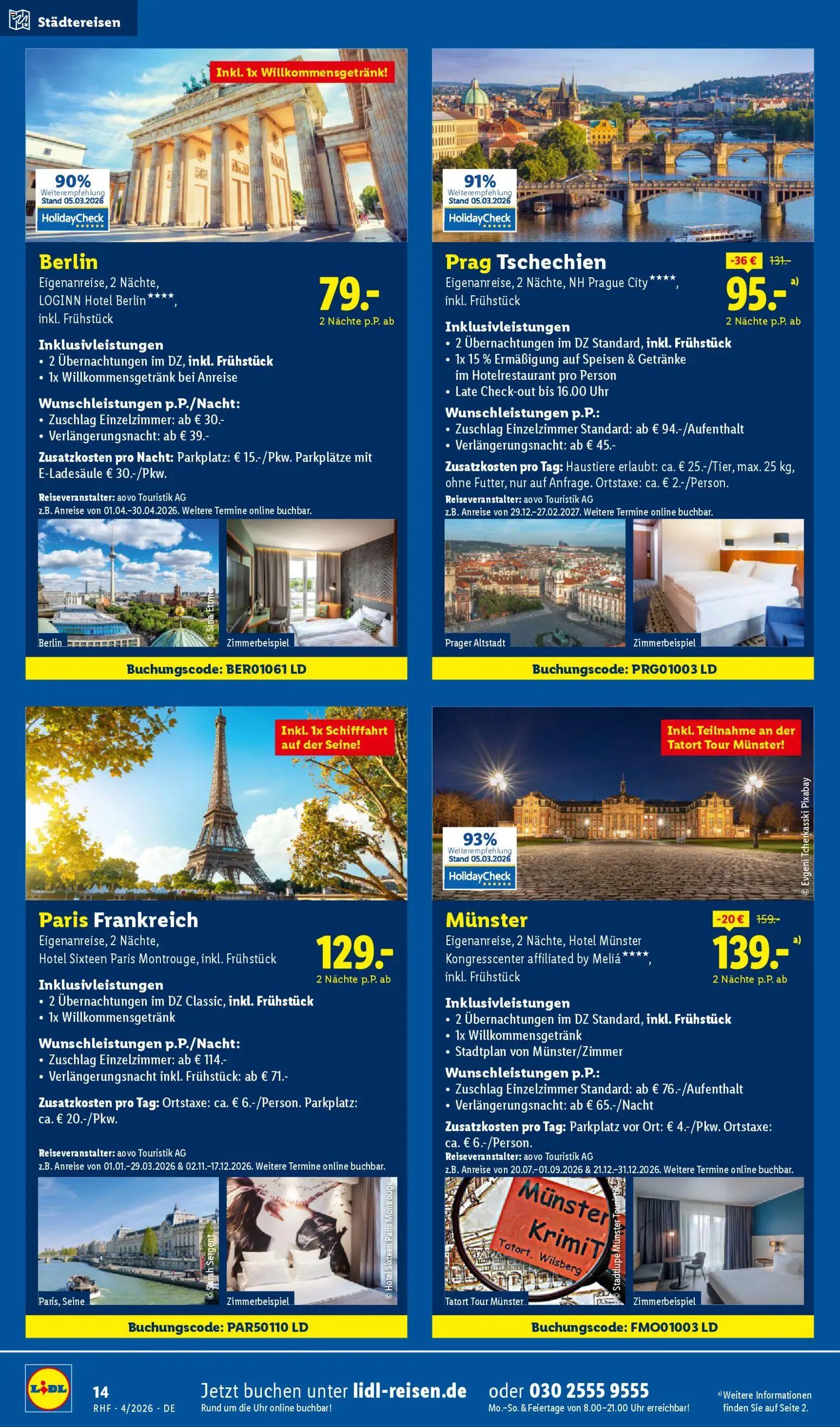 Lidl Reisen Prospekt 	 - Seite 14 - gültig ab 28.03.2026
