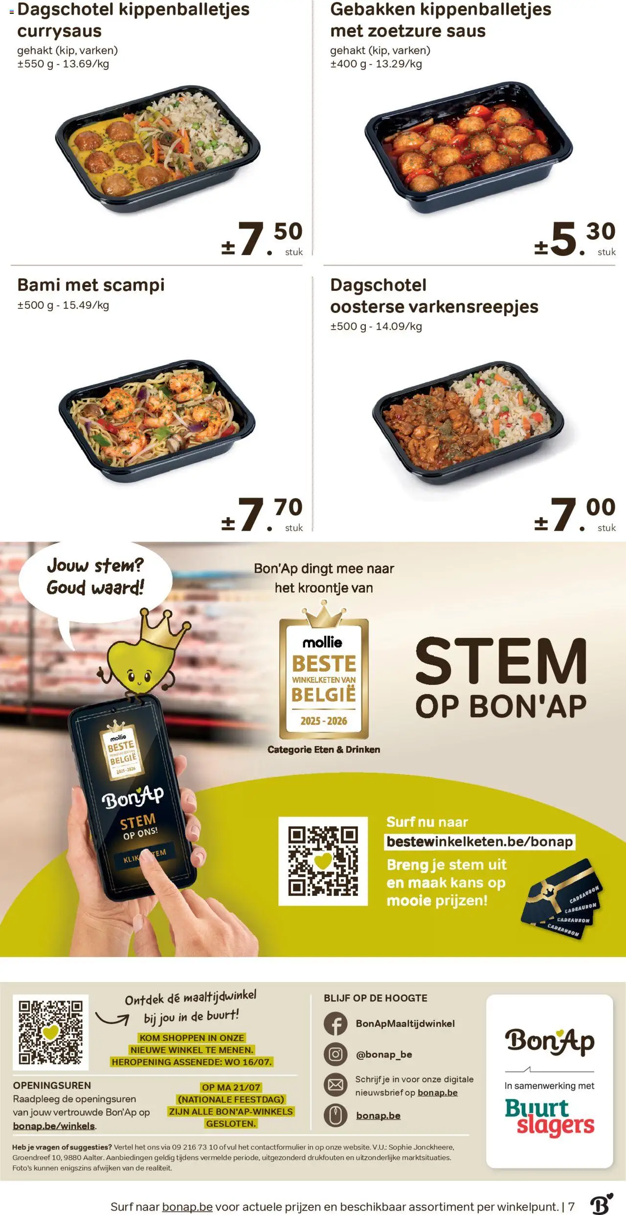 Bon Ap folder/publicité - pagina 7- geldig vanaf 16/07/2025
