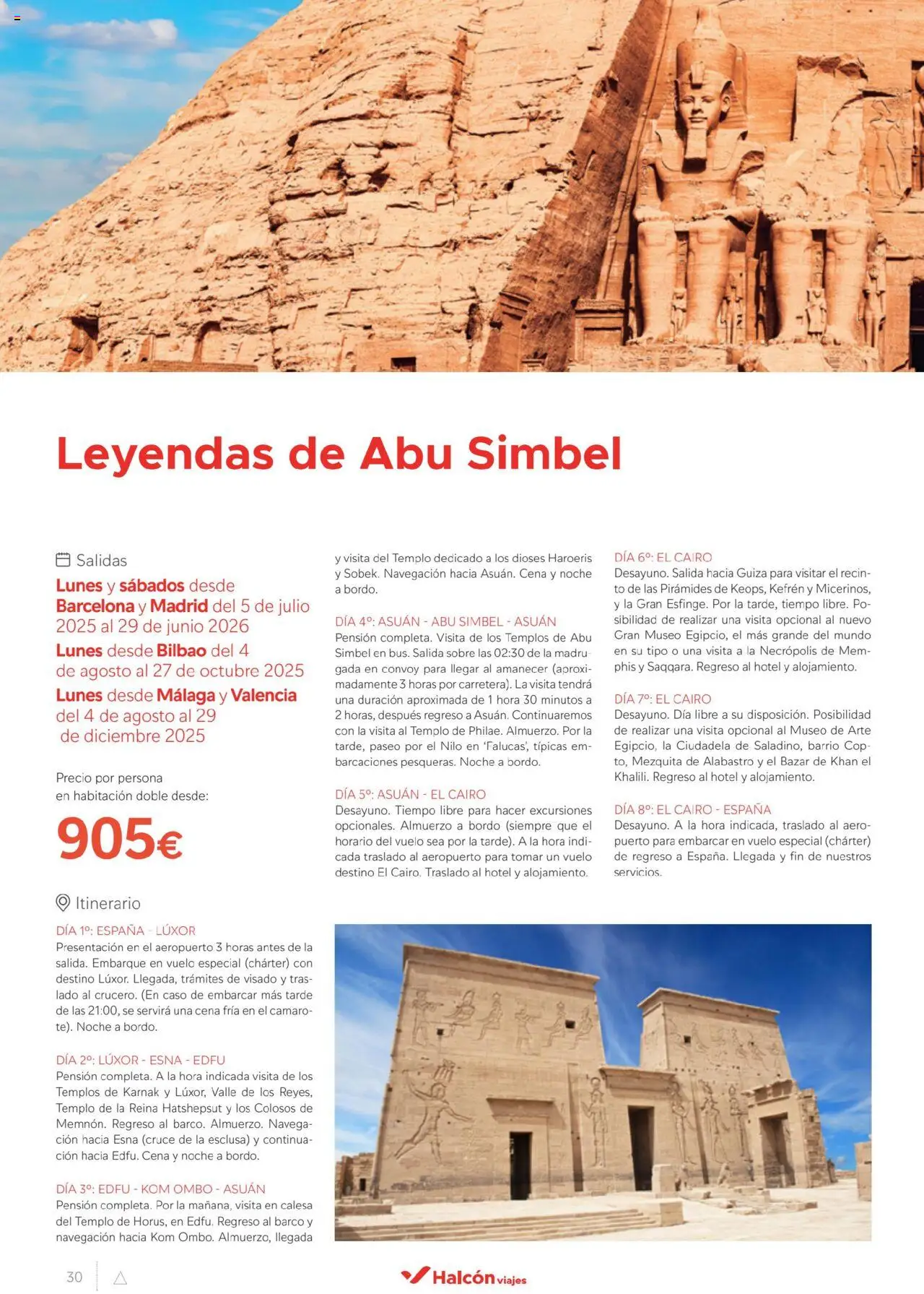 Halcón Viajes Egipto - Página de 30 - Válido desde 01/07/2025