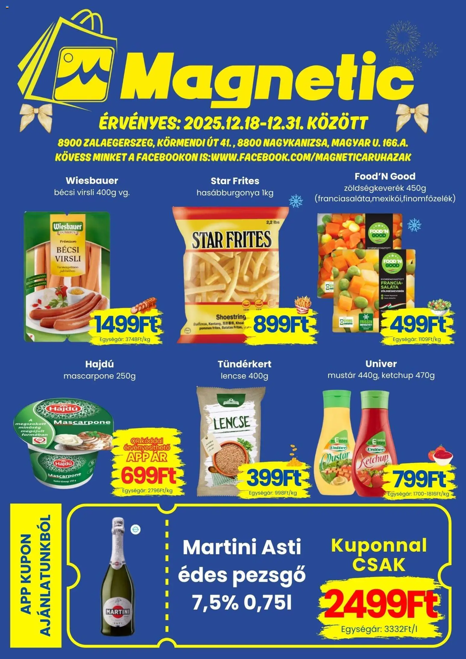 Magnetic Akciós újság - 1oldal - érvényes 2025.12.18.-tól